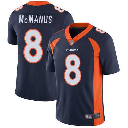 Men Denver Broncos #8 Brandon McManus Navy Blue Alternate Vapor Untouchable Limited Player Football NFL Jersey->denver broncos->NFL Jersey